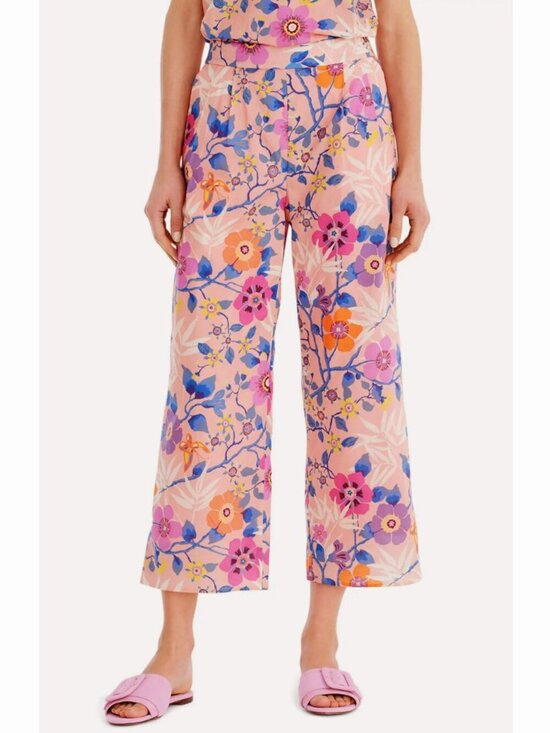 J. Crew Pants - New J.Crew x Liberty Tana 100% Cotton Floral Crop Pant Pink 12, Large
